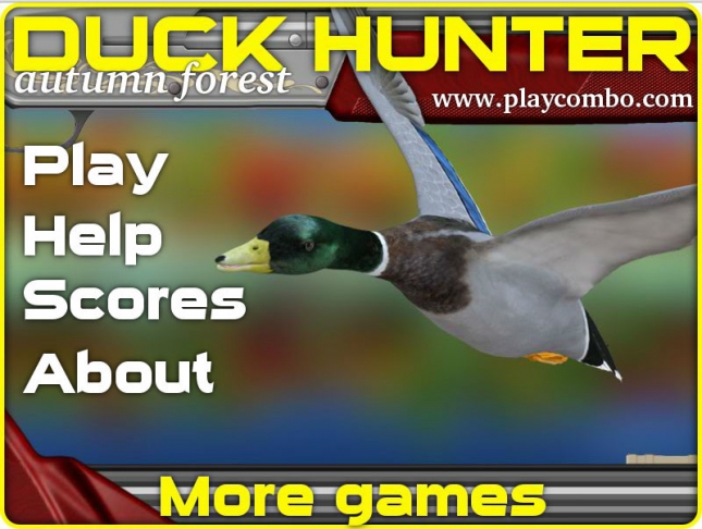 Lovac na patke u jesenskoj šumi- Duck hunter