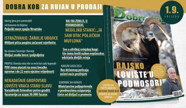 Novi broj 240 časopisa DOBRA KOB potražite na kioscima od 1. RUJNA