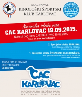 460 PASA NA NACIONALNOJ IZLOŽBI PASA CAC KARLOVAC