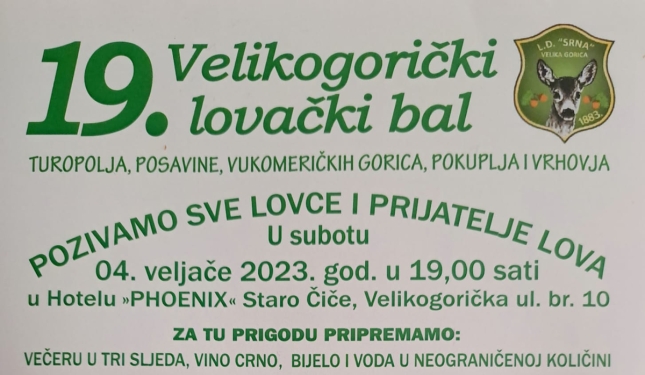 19. Velikogorički lovački bal 2023.