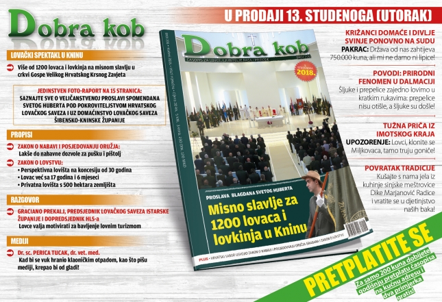 Novi broj 206 časopisa DOBRA KOB potražite na kioscima od 13. STUDENOGA