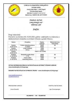 Po prvi put u Zagrebu natjecanje u Long Range streljaštvu organizator DOUBLE ALPHA