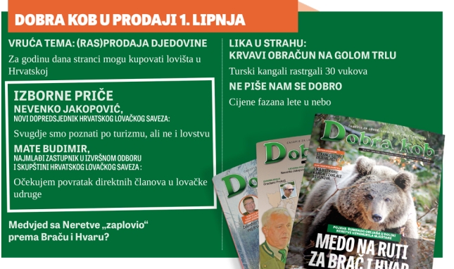 Novi broj magazina &quot;DOBRA KOB&quot; od 1. LIPNJA u prodaji!