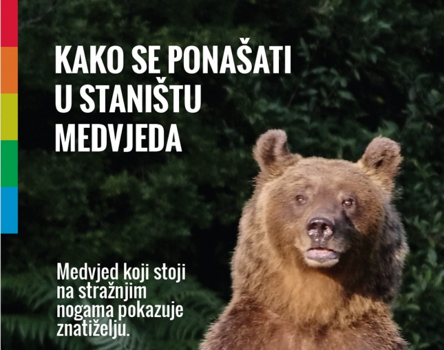 Praktična brošura s uputstvima - Kako se ponašati u staništu medvjeda?