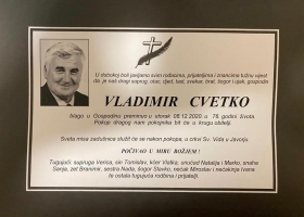 U spomen – Vladimir Cvetko (1945. – 2020.)