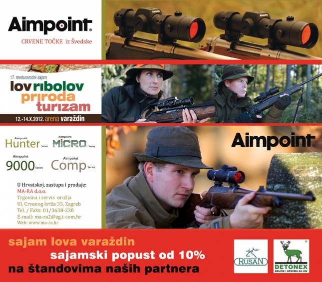 SAJAMSKI POPUST NA PROGRAM AIMPOINT - CRVENIH TOČAKA