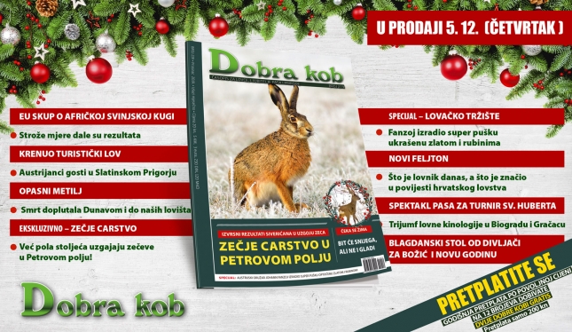 Novi broj 219 časopisa DOBRA KOB potražite na kioscima od 5. PROSINCA